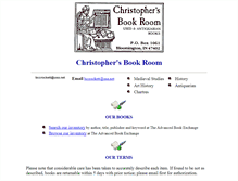 Tablet Screenshot of christophersbookroom.com